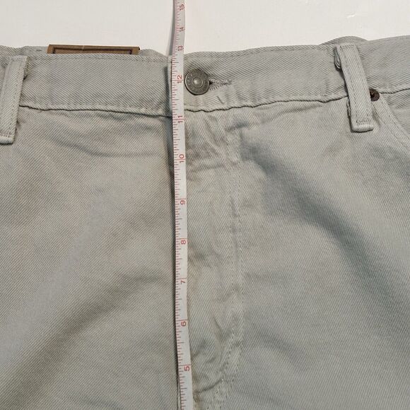 Polo Ralph Lauren Jeans Mens 42x32 Varick Slim Fit Straight Hemp Denim Grey Zip - Picture 8 of 16